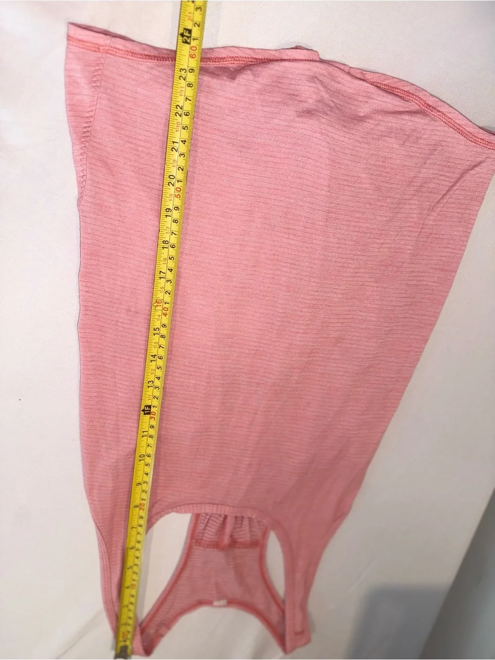 Lululemon Women's Pink Strip Racerback Tank Top Size 6 / Small